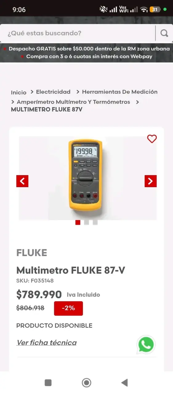 Multímetro Digital Fluke 87V True RMS - 3