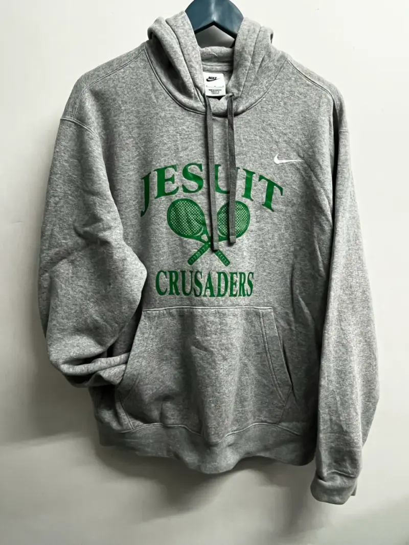 Polerón Nike gris con capucha Jesuit Crusaders - 1