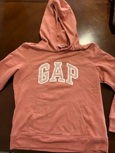Polerón con capucha GAP rosado para mujer - miniatura 1