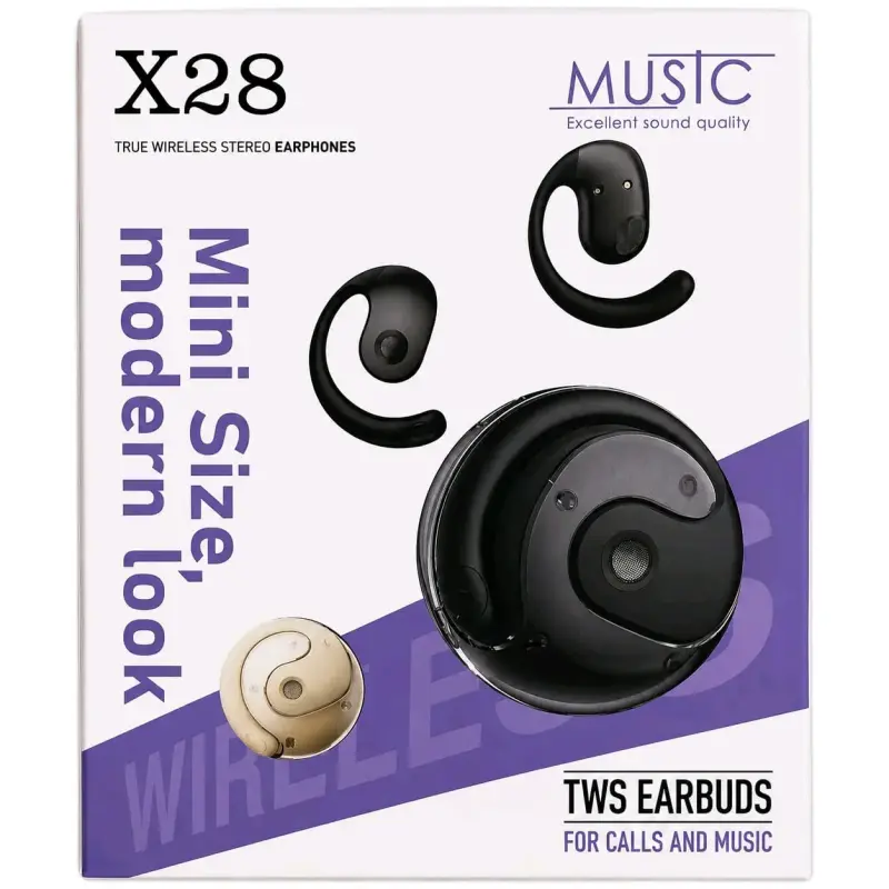 Auriculares Inalámbricos TWS X28 Mini Negros