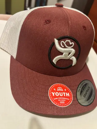 Gorra Snapback Juvenil Bordó y Blanca - miniatura 1