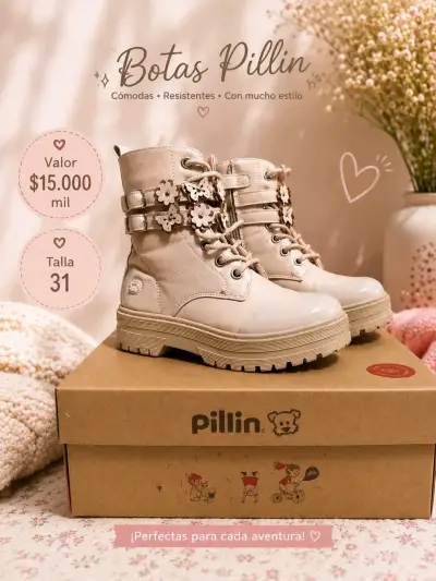 Botas Pillin para Niñas Talla 31 - miniatura 1
