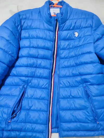 Chaqueta acolchada azul polo para hombre - miniatura 1