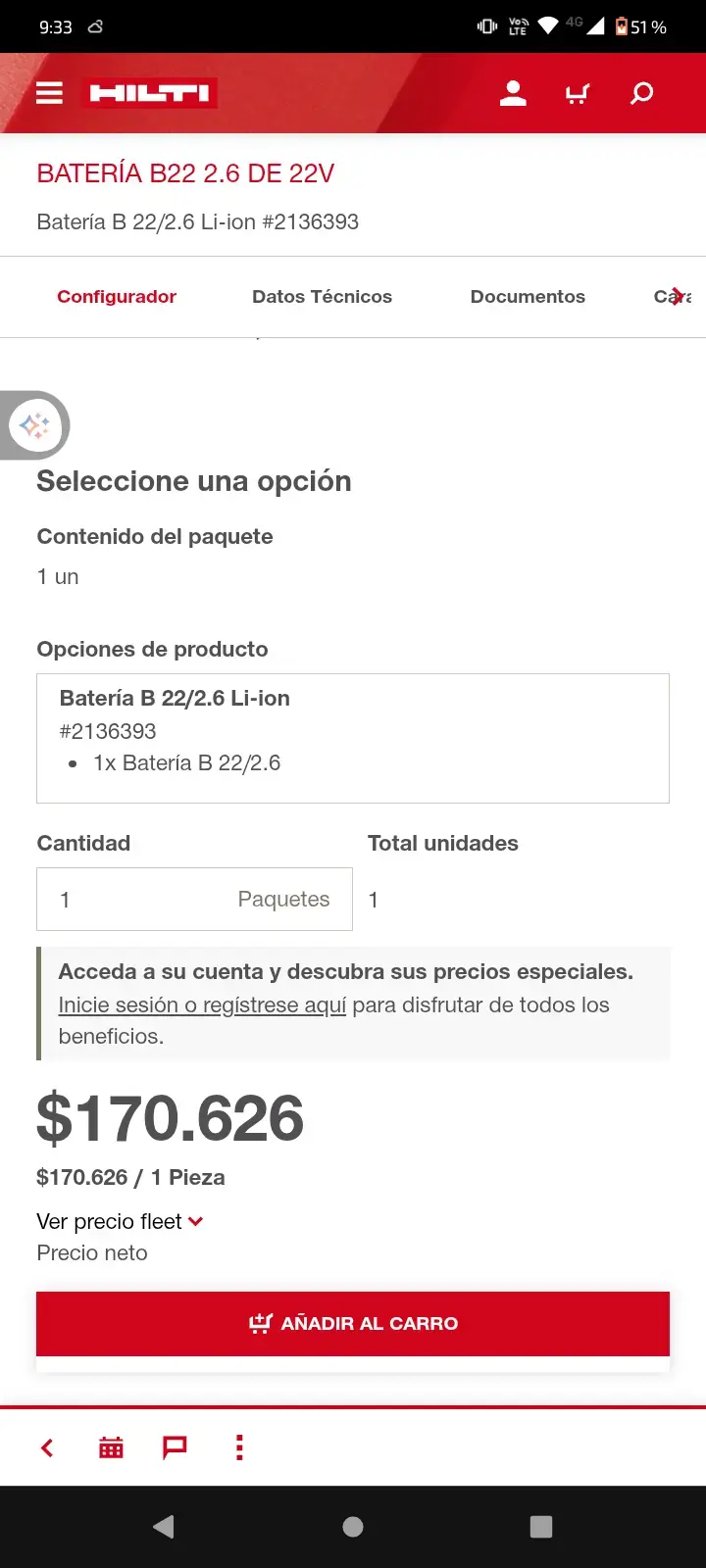 Cargador de batería Hilti C 4/36-90 y batería - 3