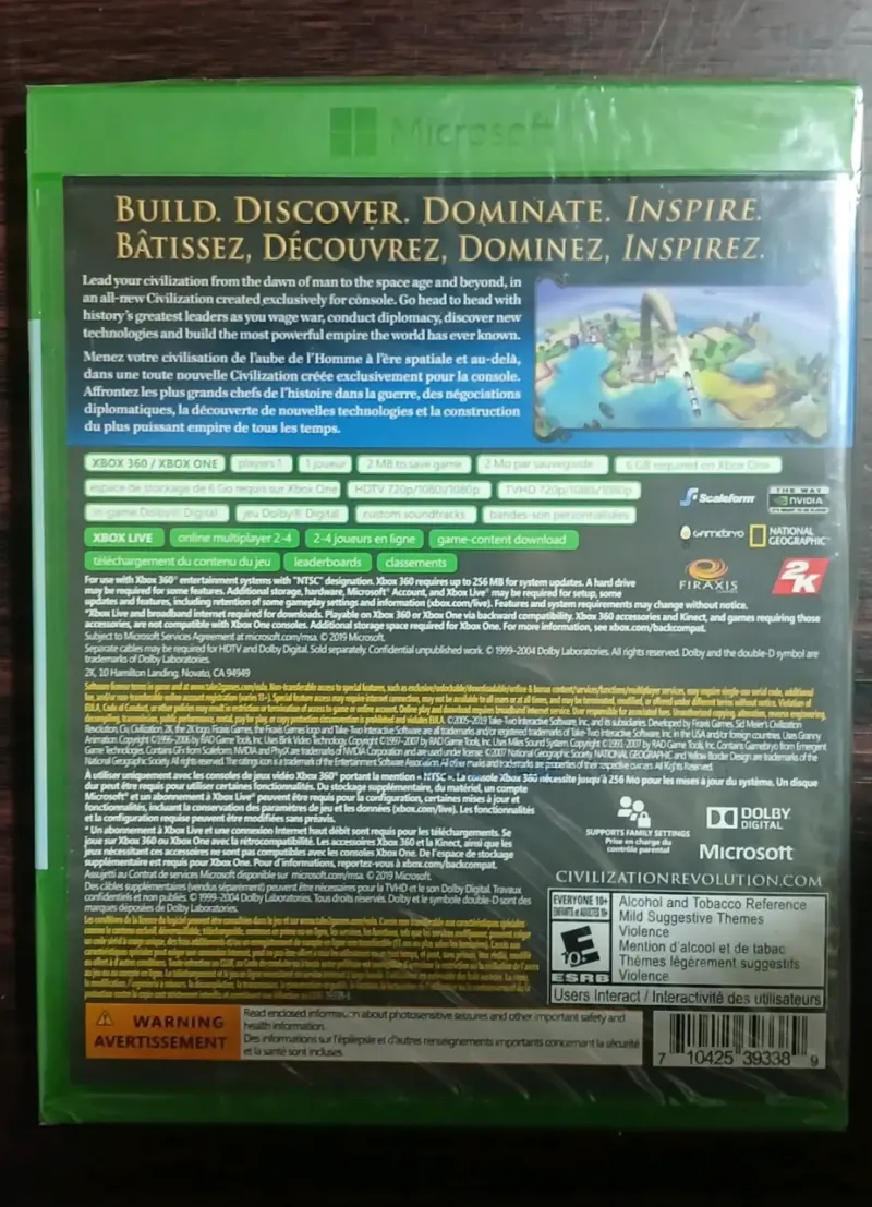 Juego Xbox Civilization Revolution Greatest Hits - 2