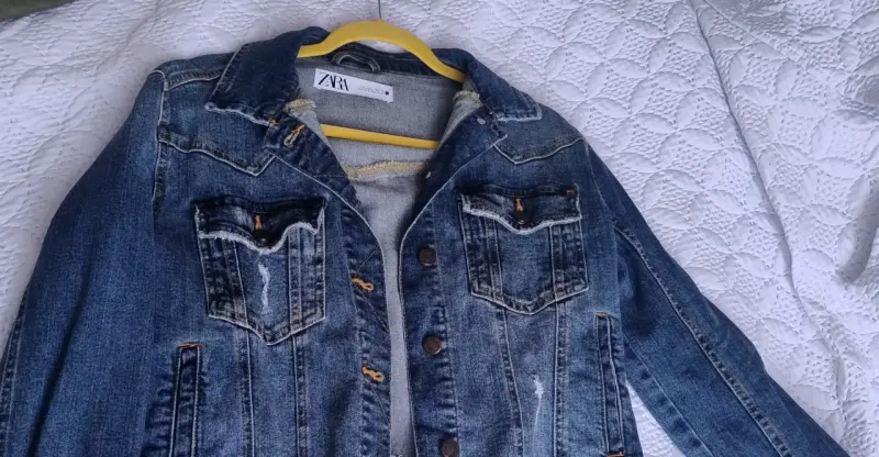 Chaqueta de mezclilla Zara para mujer - 2