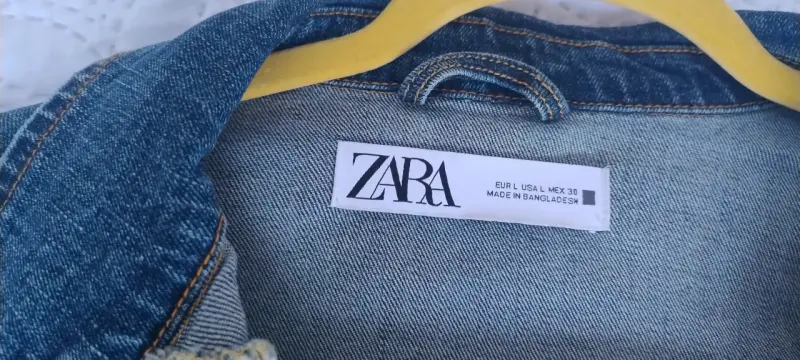 Chaqueta de mezclilla Zara para mujer - 4