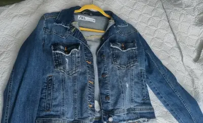 Chaqueta de mezclilla Zara para mujer - miniatura 5