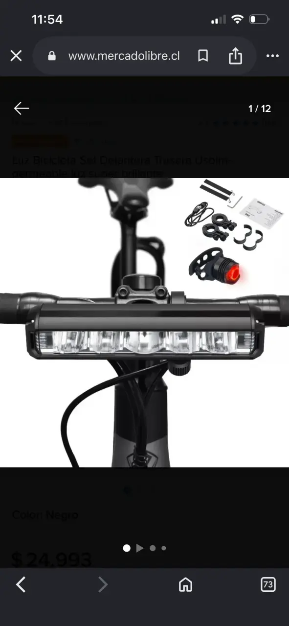 Luz delantera para bicicleta 1400 lumens - 2