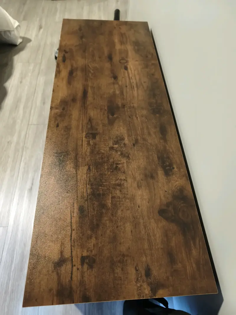 Mueble de TV de madera rústico con estantes - 3