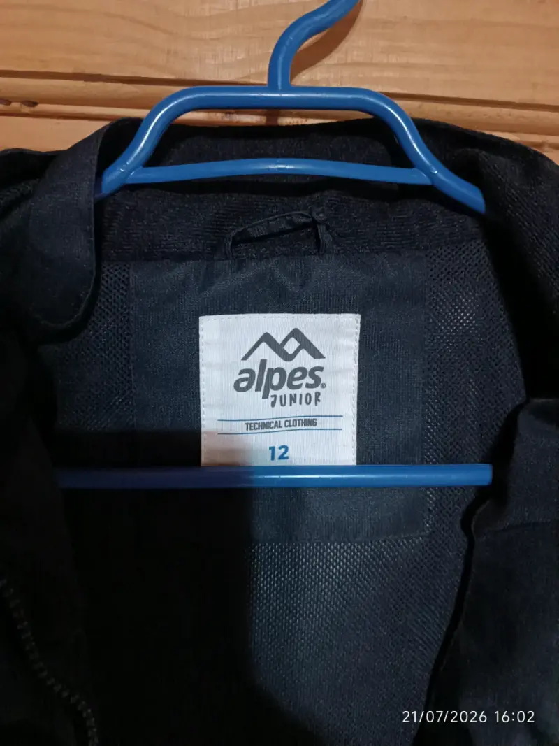 Chaqueta negra Alpes Junior para niñ@ talla 12 - 3