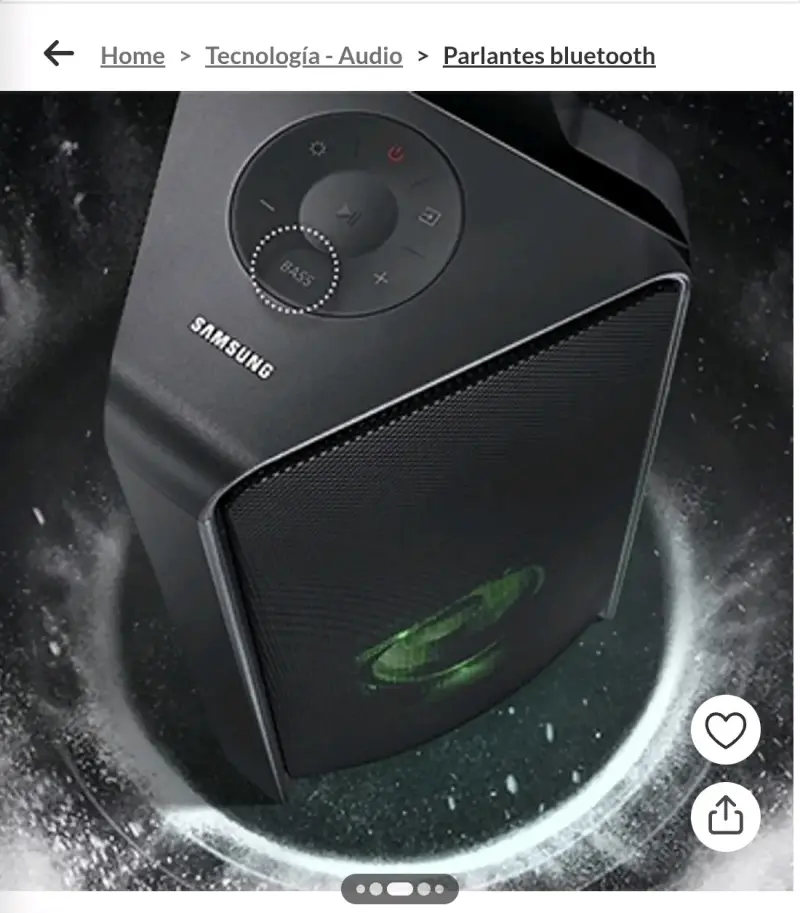 Parlante Bluetooth Samsung t40 con luces LED - 4