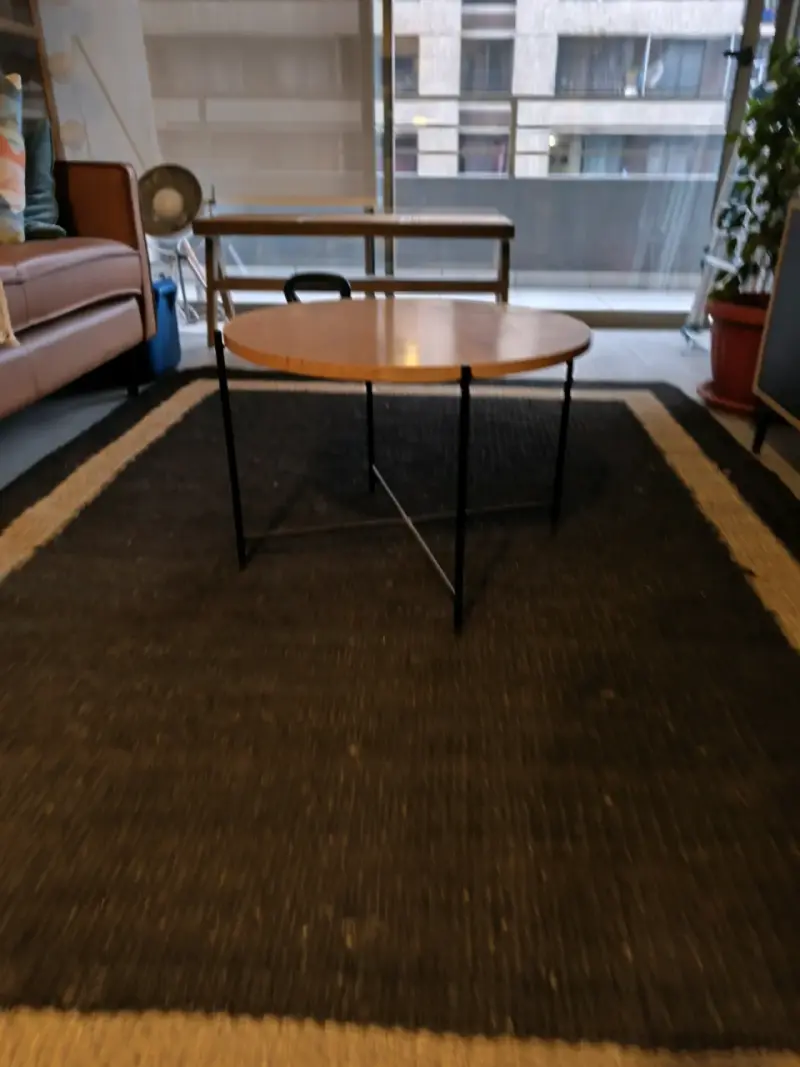 Mesa de centro moderna MCF14 de madera y metal - 2