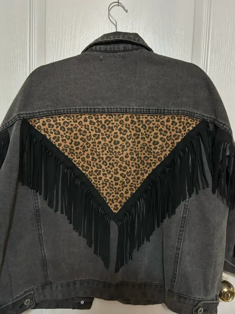 Chaqueta de mezclilla negra Giorgia - 2