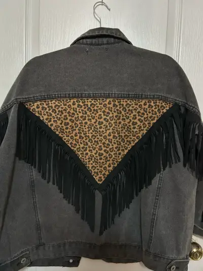 Chaqueta de mezclilla negra Giorgia - miniatura 2