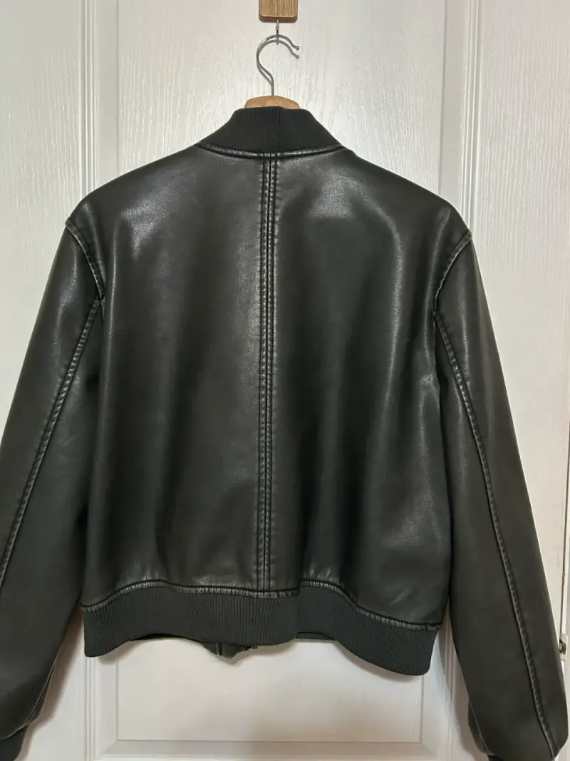 Chaqueta bomber de cuero sintético Opposite - 2
