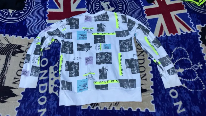 Polerón estampado gráfico para hombre