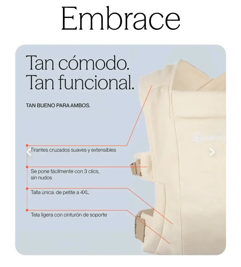 Portabebés Ergobaby Embrace para recién nacidos - 6