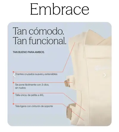 Portabebés Ergobaby Embrace para recién nacidos - miniatura 6