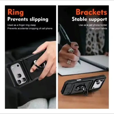 Carcasas para iPhone con tarjetero y anillo - miniatura 2
