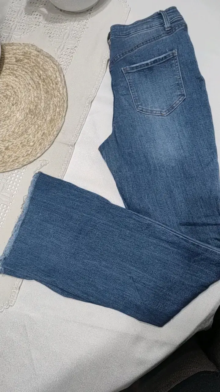 Jeans de mezclilla azul desgastados Wados - 1