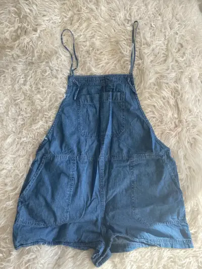 Overall de mezclilla azul para mujer - miniatura 2