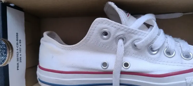 Zapatillas Converse All Star Ox Blancas Unisex - 3