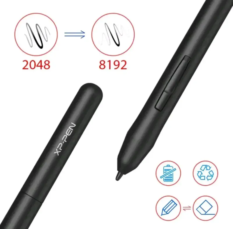 Tableta gráfica USB con lápiz + accesorios - 4