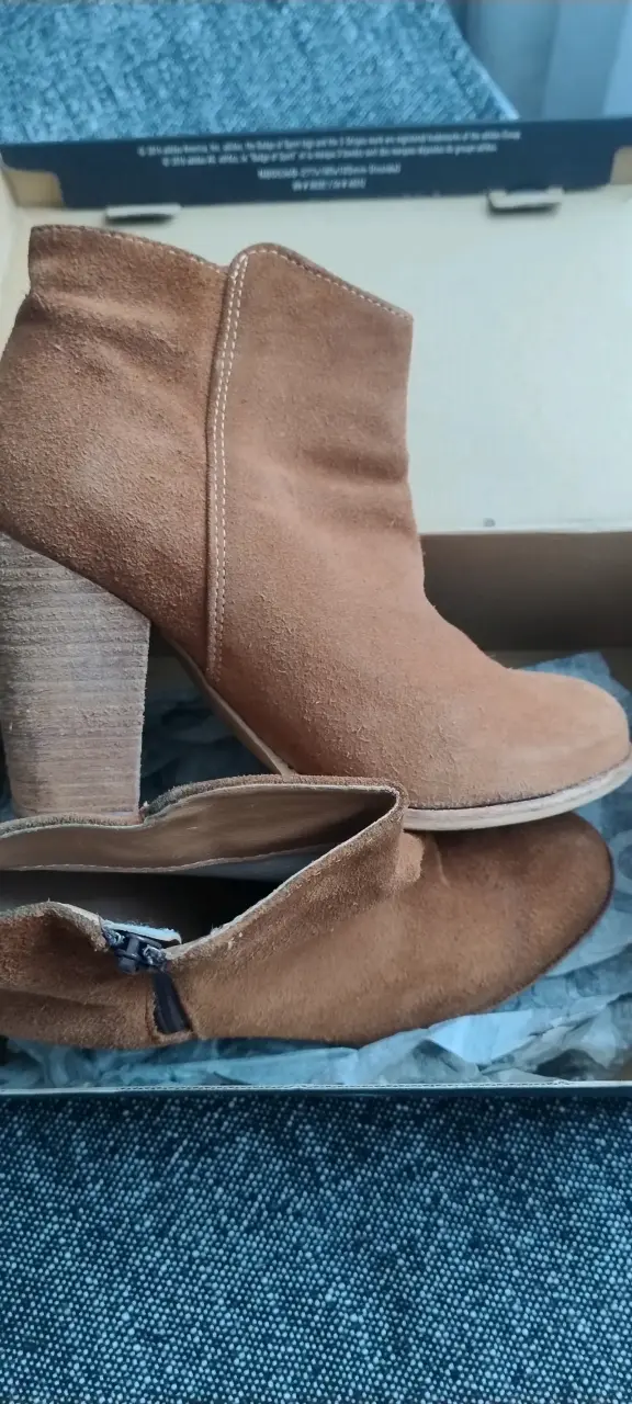 Botines de gamuza Basement color camel - 2