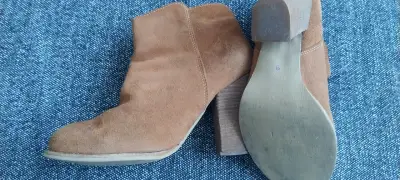 Botines de gamuza Basement color camel - miniatura 4