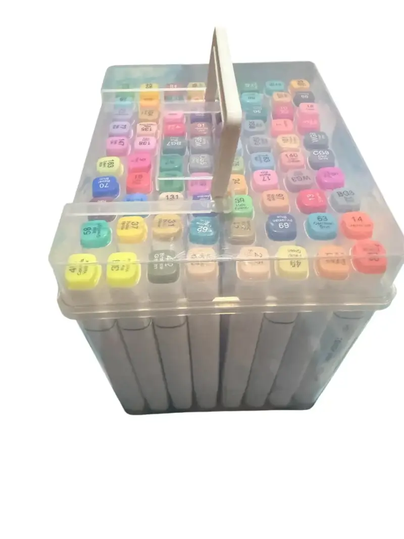 Set de 80 marcadores de colores doble punta