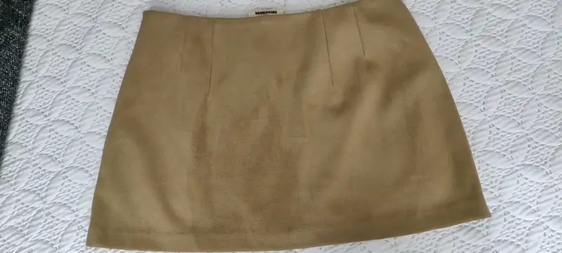 Falda corta beige Americano talla M - 1