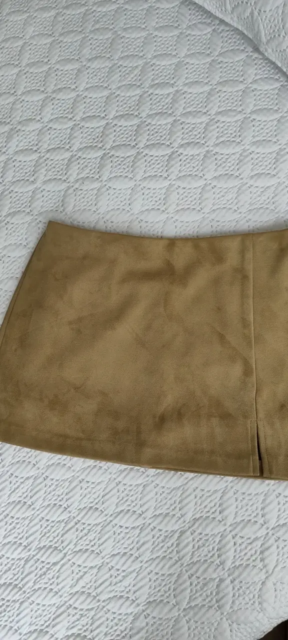Falda corta beige Americano talla M - 2