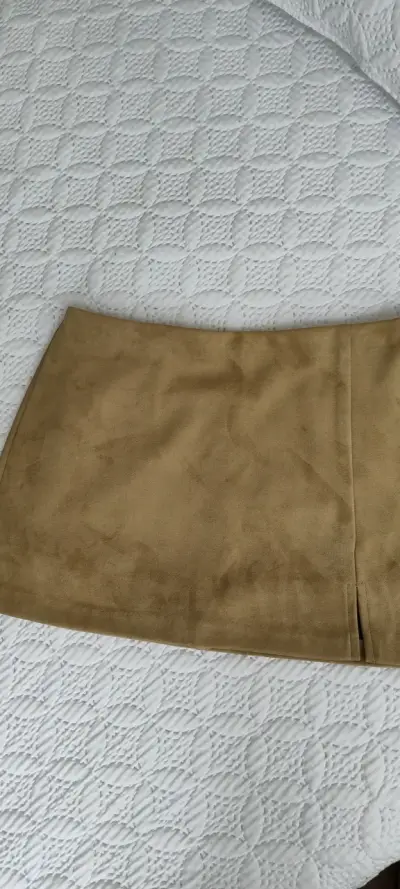 Falda corta beige Americano talla M - miniatura 2