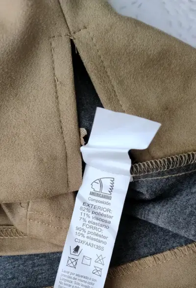 Falda corta beige Americano talla M - miniatura 4