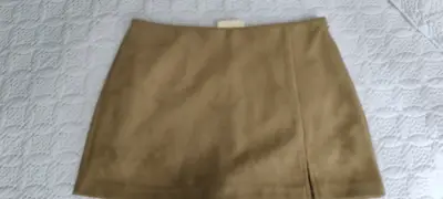 Falda corta beige Americano talla M - miniatura 6