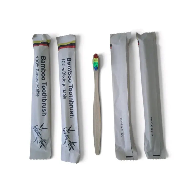 4 Cepillos de dientes de bambú biodegradable - 5