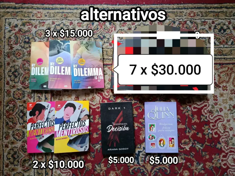 Colección de libros juveniles y románticos