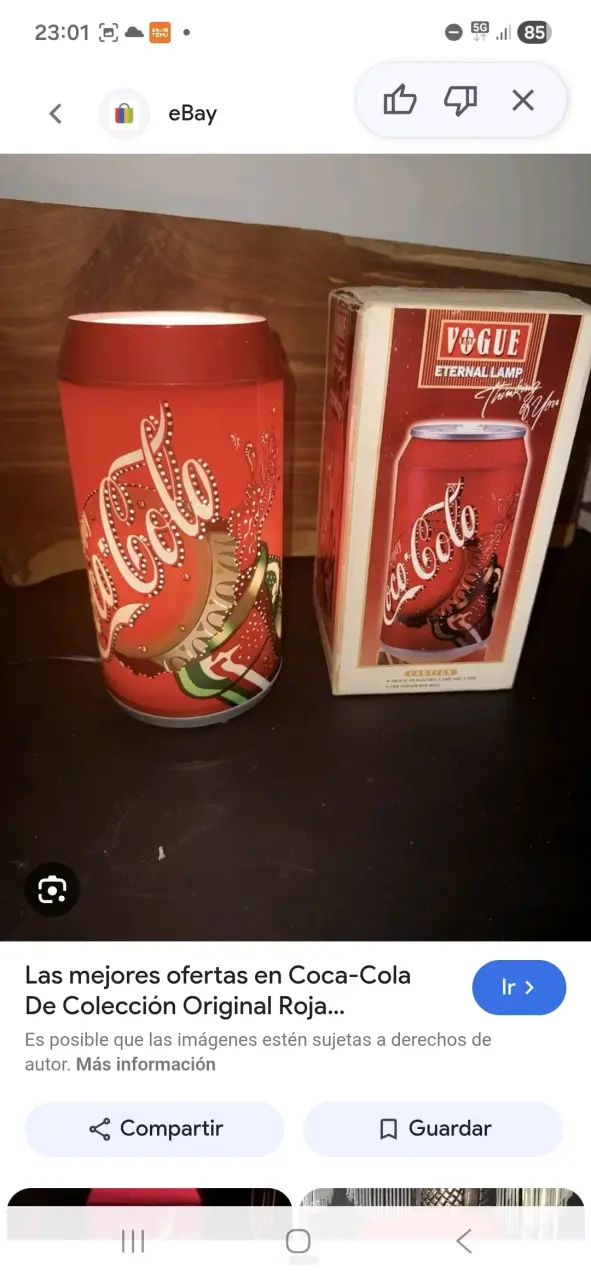 Lámpara de Sobremesa Lata Coca-Cola Decorativa - 4