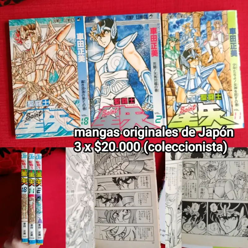 Colección de mangas originales de Saint Seiya