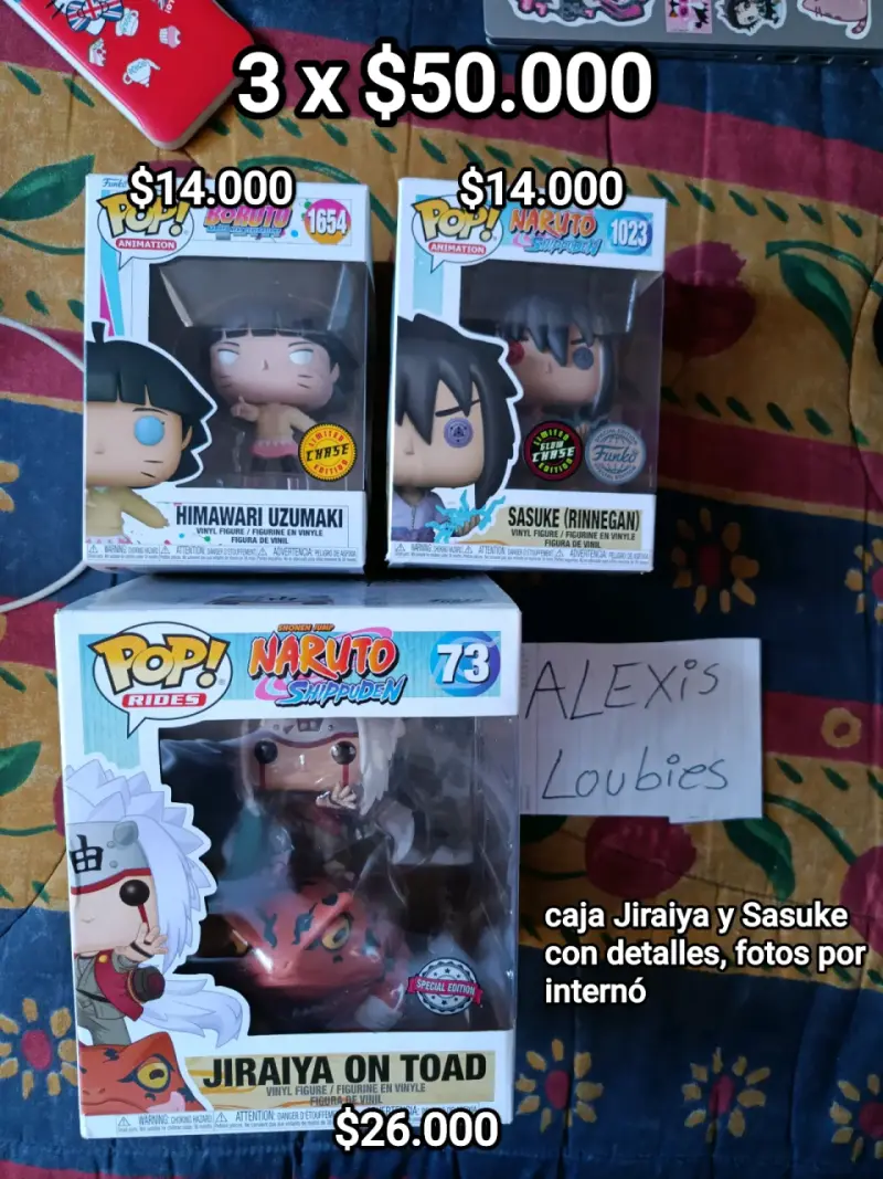 Set de Figuras Funko Pop Naruto y Boruto