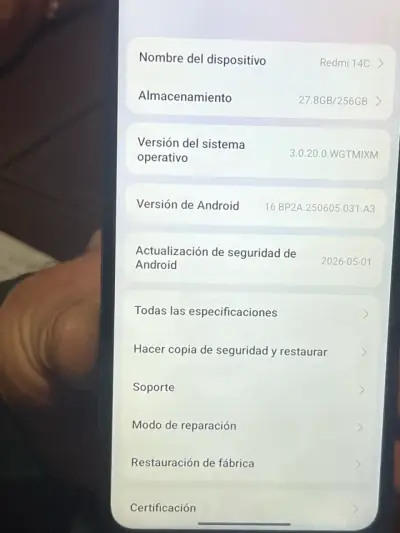 Smartphone Redmi 14C con 256GB y 4GB RAM - miniatura 3