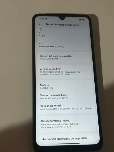 Smartphone Redmi 14C con 256GB y 4GB RAM - miniatura 4