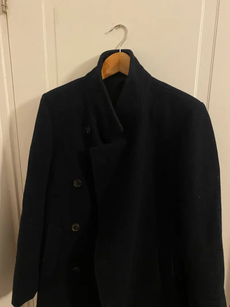 Abrigo negro elegante para hombre - 2