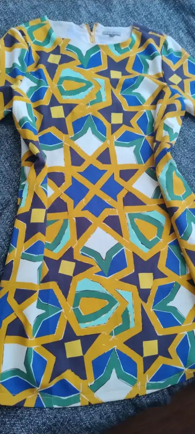 Vestido estampado geométrico Apology talla M - miniatura 1