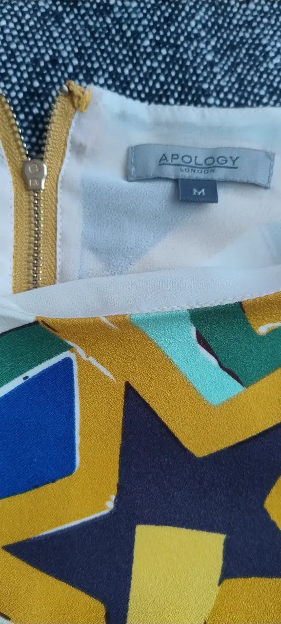 Vestido estampado geométrico Apology talla M - 2