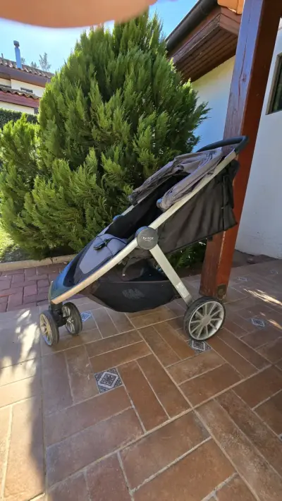 Coche de bebé plegable gris britax - miniatura 5