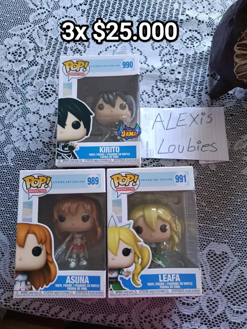 Set de Figuras Funko Pop Sword Art Online