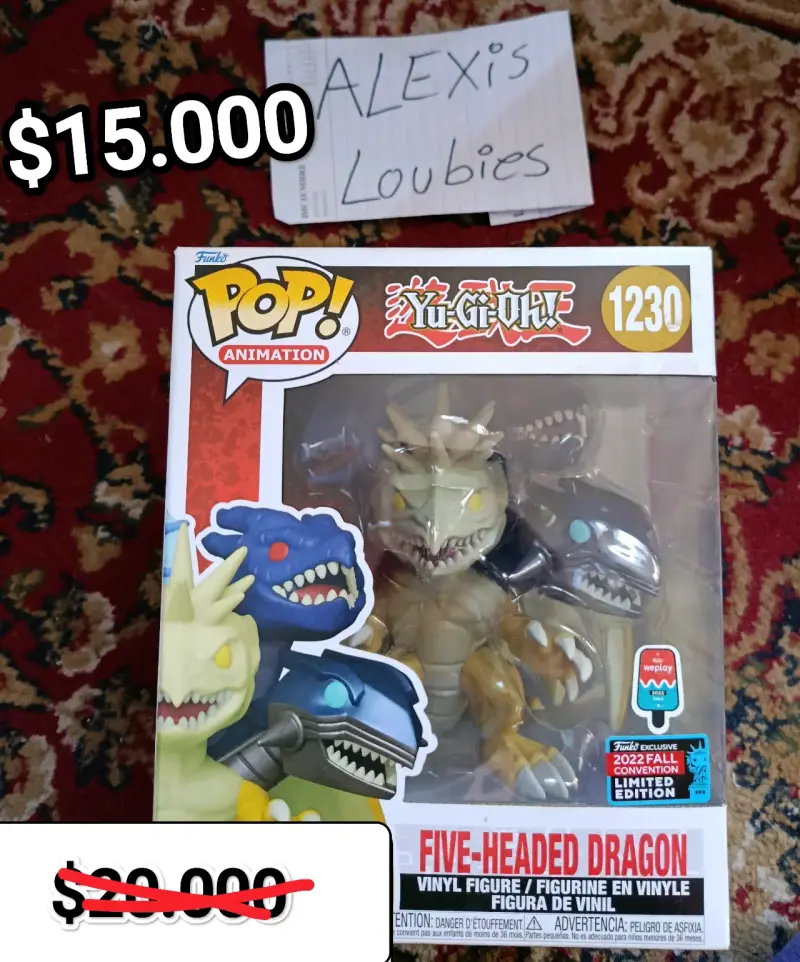 Figura Funko Pop Yu-Gi-Oh! Dragón de Cinco Cabezas