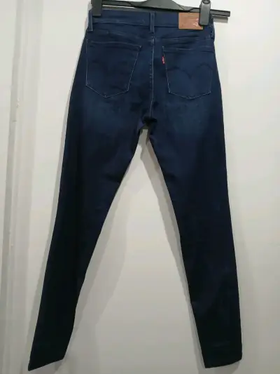 Jeans azul oscuro para mujer - miniatura 1